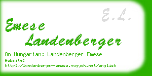 emese landenberger business card